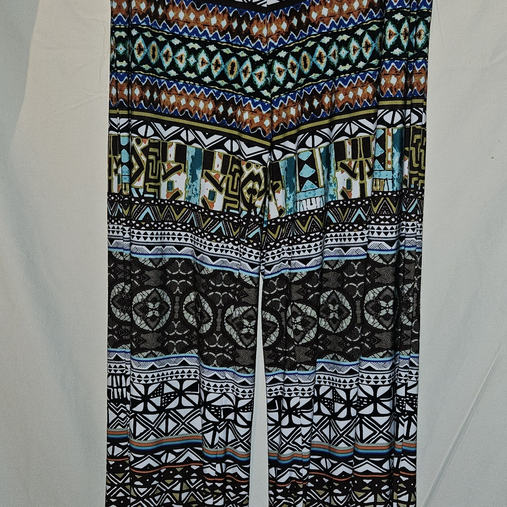 Cato Multicolor Patterned Wide Leg Pants